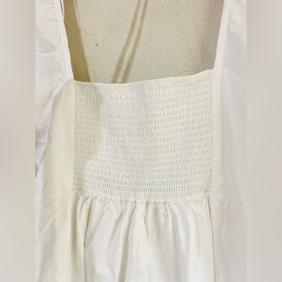 Draper James Women's Puff Sleeve Dress size XL in white - Picture 9 of 12